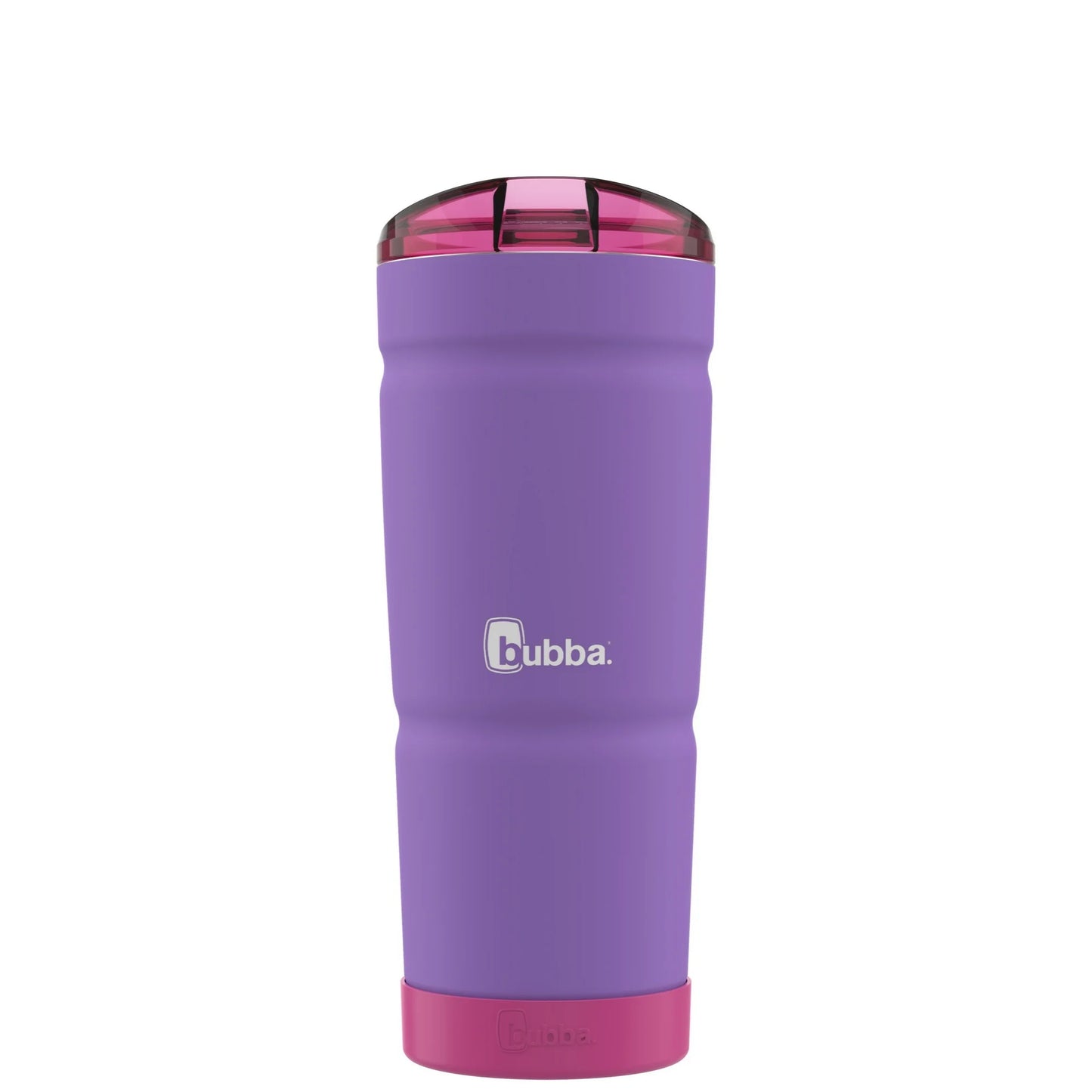 bubba Envy S Insulated Stainless-Steel Tumbler with Straw and Bumper in Purple 24 oz., Rubberized