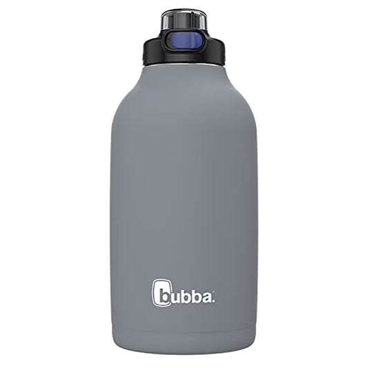 Bubba Radiant Stainless Steel Simple-Lid Rubberized Water Bottle, 64oz.