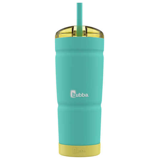 bubba Envy S Insulated Stainless-Steel Tumbler with Straw and Bumper in Purple 24 oz., Rubberized