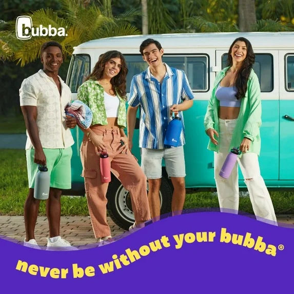 Bubba Radiant Stainless Steel Simple-Lid Rubberized Water Bottle, 64oz.