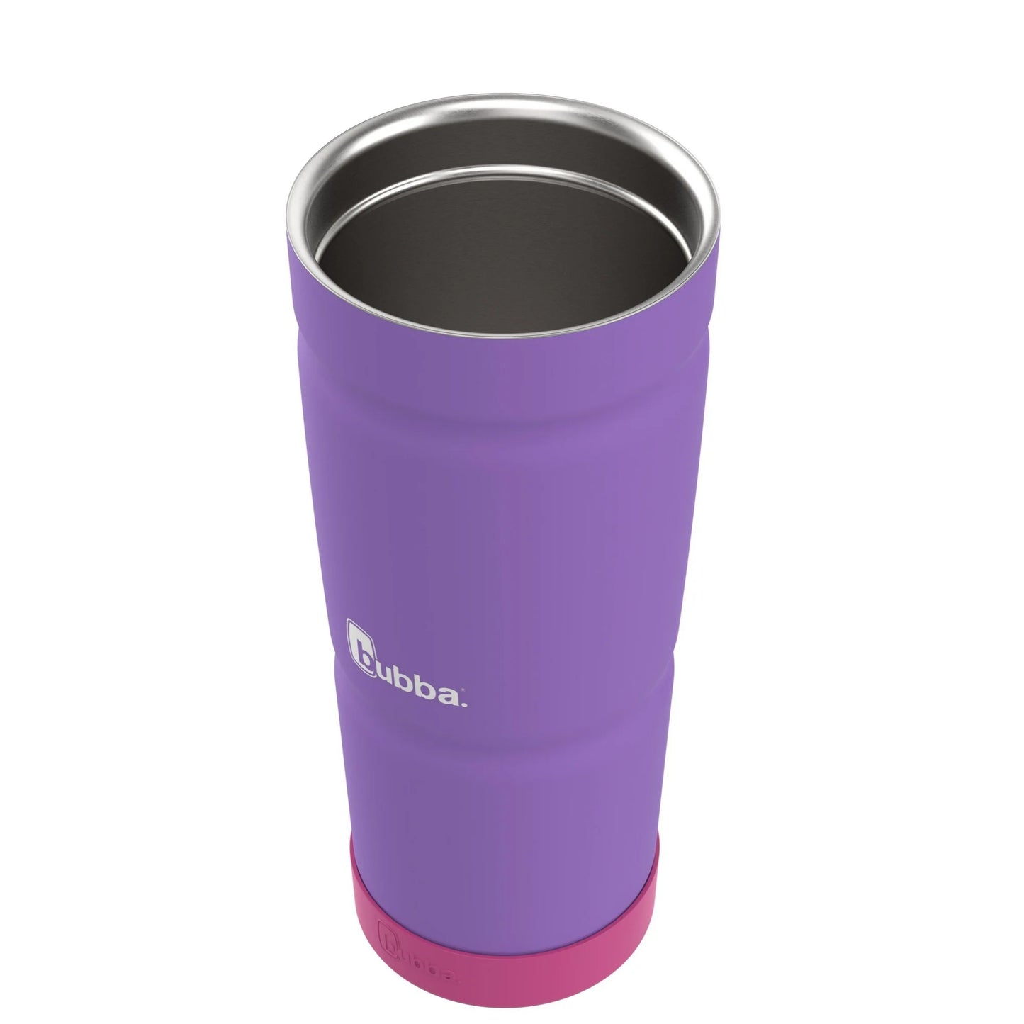 bubba Envy S Insulated Stainless-Steel Tumbler with Straw and Bumper in Purple 24 oz., Rubberized